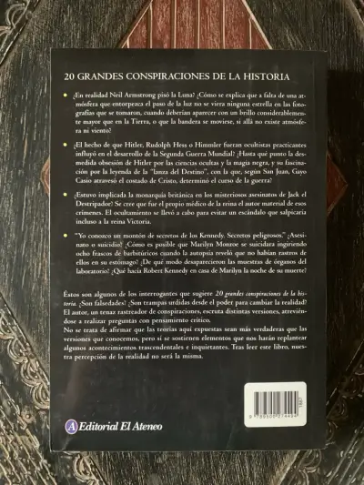 Libro 20 Grandes Conspiraciones de la Historia por Santiago Camacho - miniatura 2