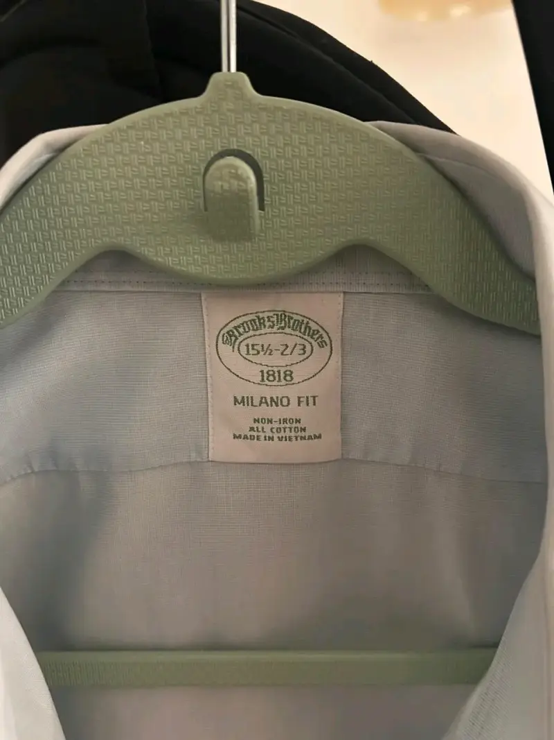 Camisa Brooks Brothers Milano Fit celeste - 3