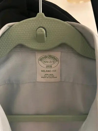 Camisa Brooks Brothers Milano Fit celeste - miniatura 3