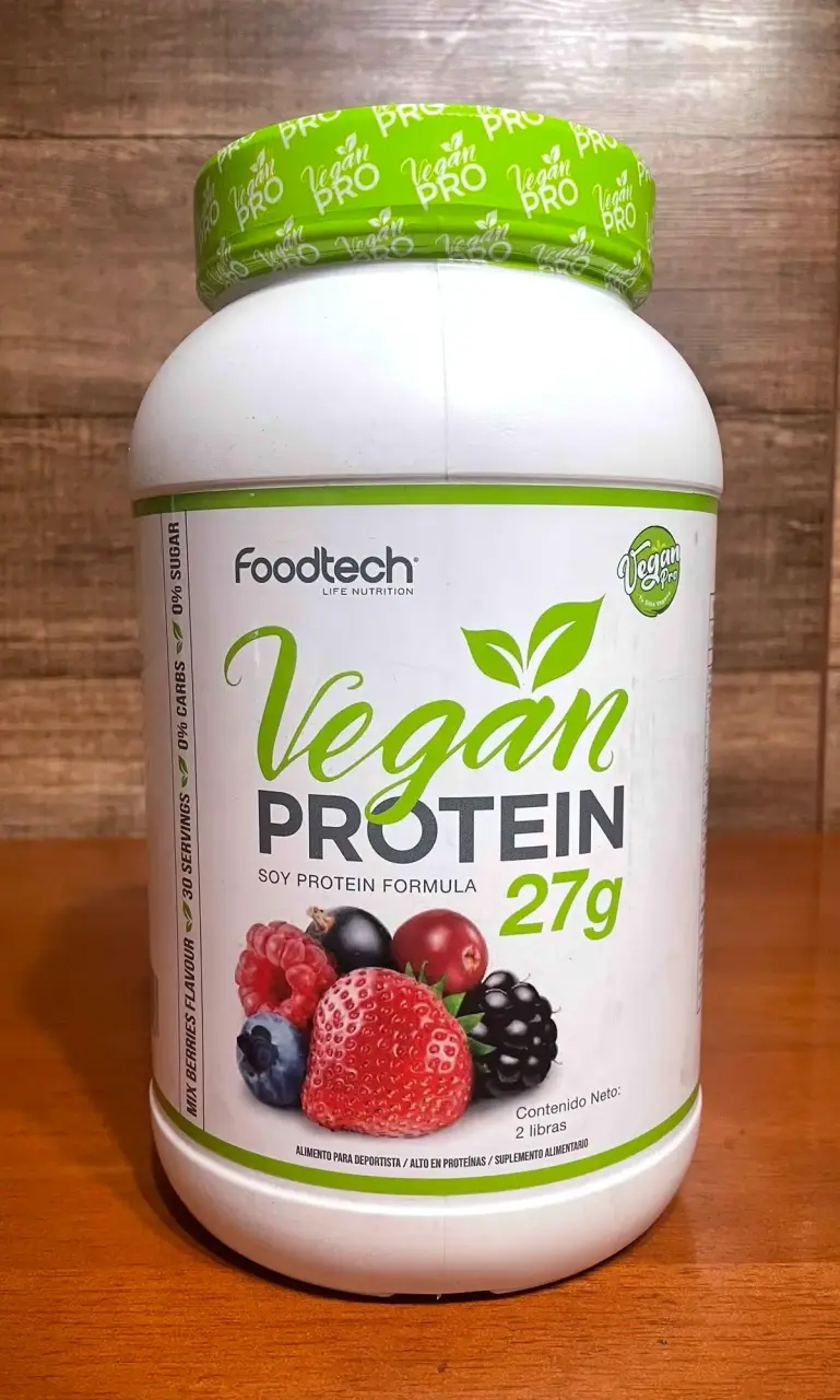 Proteína Vegana Foodtech 2lbs Sabor Berries