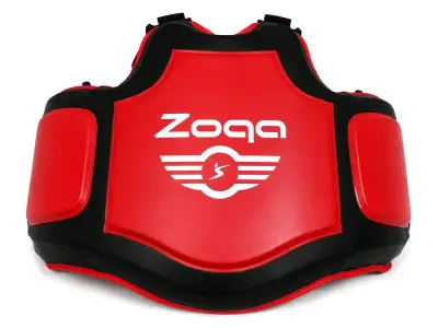 Pechera boxeo  Rojo y Negro Zoqa - miniatura 2