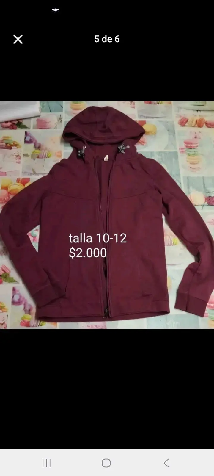 Polerón con capucha para niño talla 12 - 1