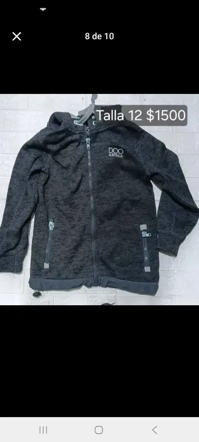 Polerón con capucha para niño talla 12 - miniatura 5