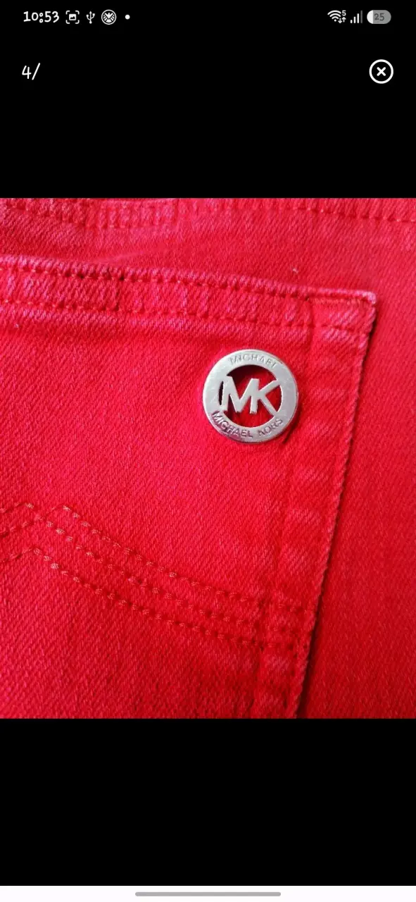 Pantalones rojos Michael Kors talla 36 - 4