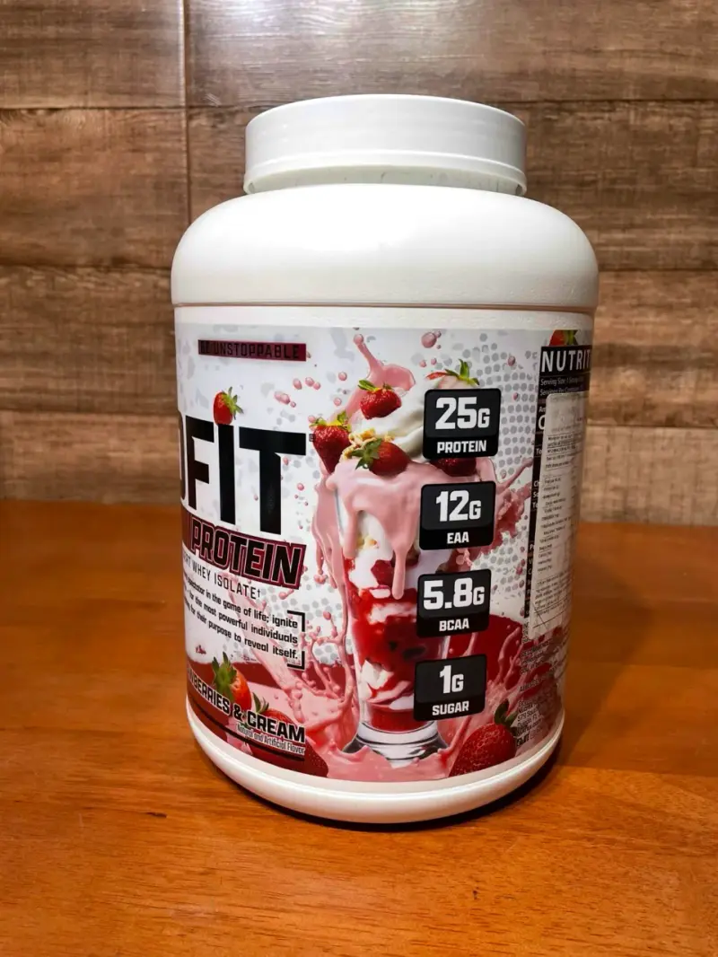 Proteína Nutrex IsoFit Sabor Fresas y Crema 5 lbs - 2