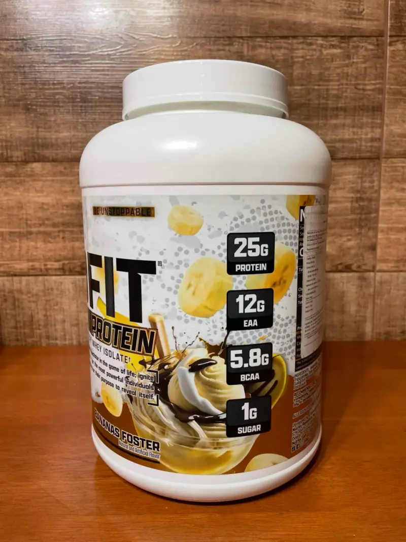 Proteína Nutrex IsoFit Sabor Bananas Foster 5lbs - 2