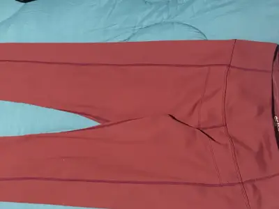 Leggings deportivos burdeos para mujer Flores - miniatura 1