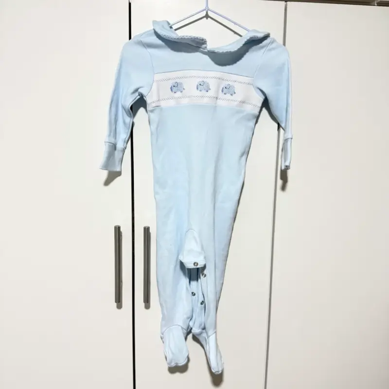 Pijama bebé celeste 9-12M - 1