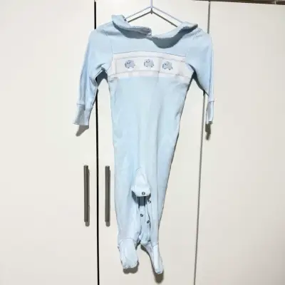 Pijama bebé celeste 9-12M - miniatura 1