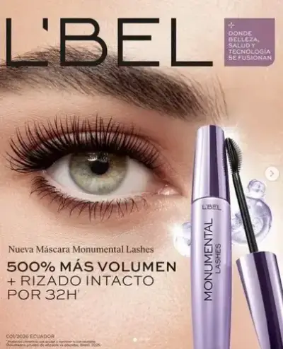 Máscara de Pestañas L'Bel Monumental Lashes - miniatura 2