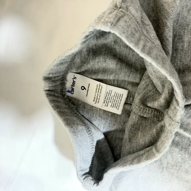 Pantalones de bebé grises Carters 9 M - 2