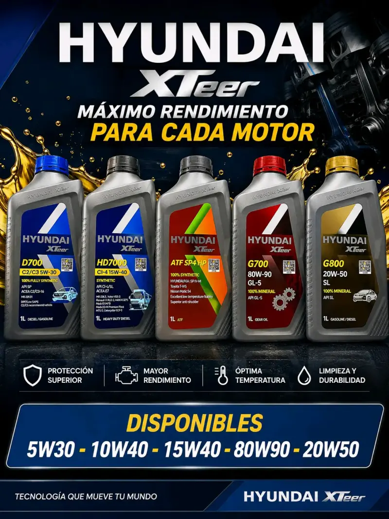 Aceite de Motor Hyundai XTeer X 12