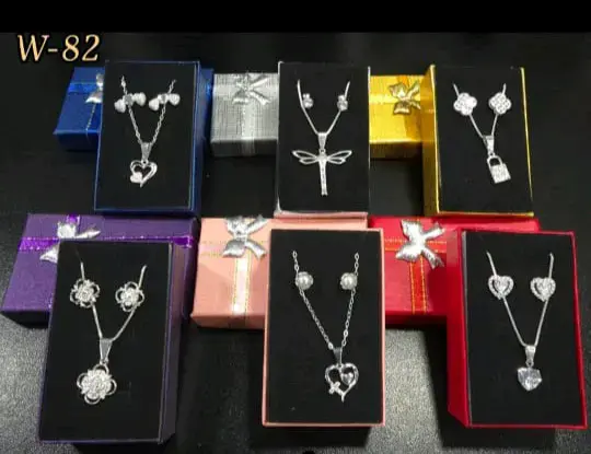 Set de joyeria de plata nacional ley 925 - 1