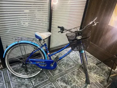 Bicicleta Oxford Cyclotour azul con canasto - miniatura 2