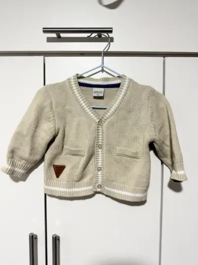 Chaleco de bebé beige Pilim 3M - miniatura 1