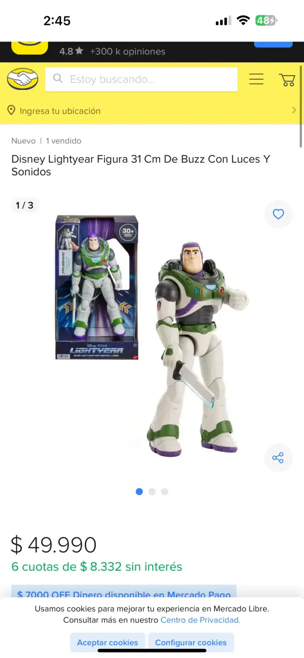 Figura Buzz Lightyear con Espada Láser y Sonidos - 3
