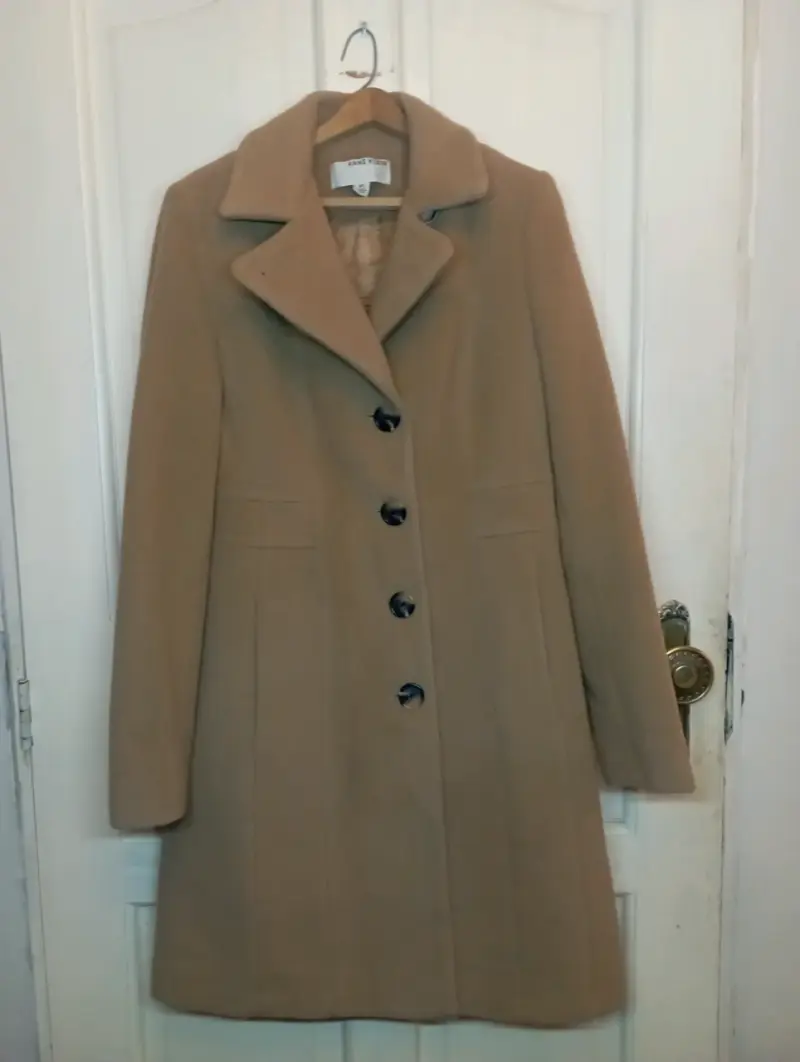 Abrigo de lana camel Anne Klein - 1
