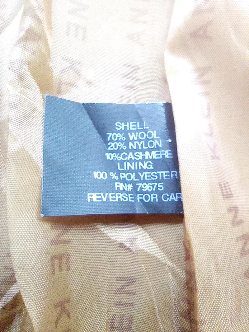 Abrigo de lana camel Anne Klein - 4