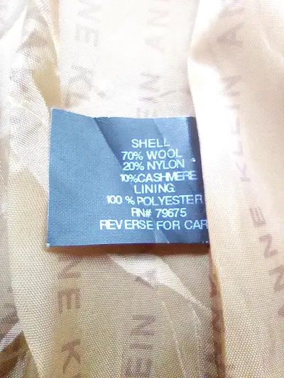 Abrigo de lana camel Anne Klein - miniatura 4
