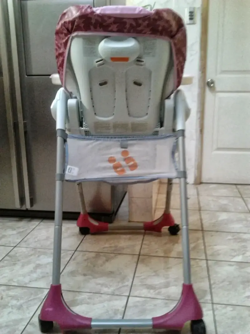 Silla de comer para bebé Chicco rosa con diseño de búho - 3