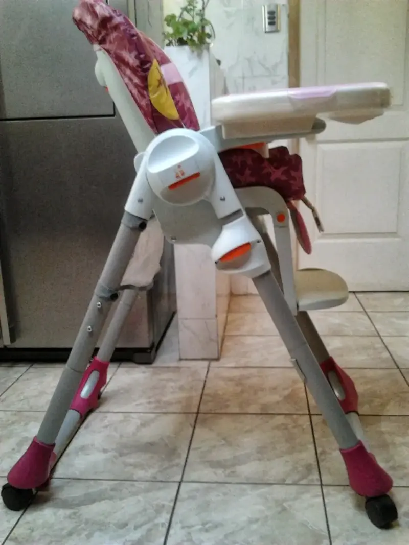 Silla de comer para bebé Chicco rosa con diseño de búho - 5