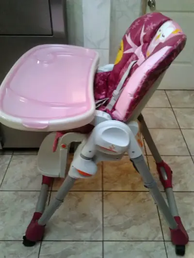 Silla de comer para bebé Chicco rosa con diseño de búho - miniatura 6