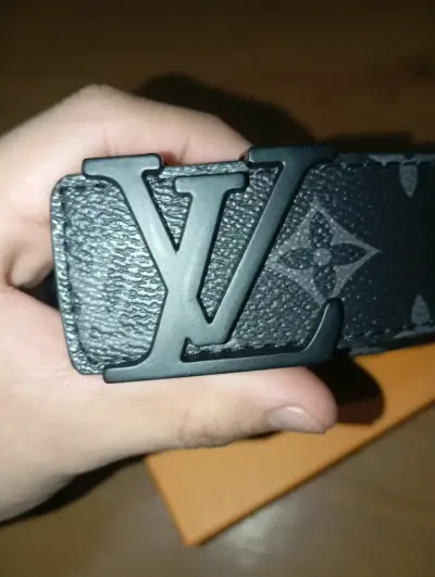 Cinturón Louis Vuitton Monogram Negro - miniatura 2