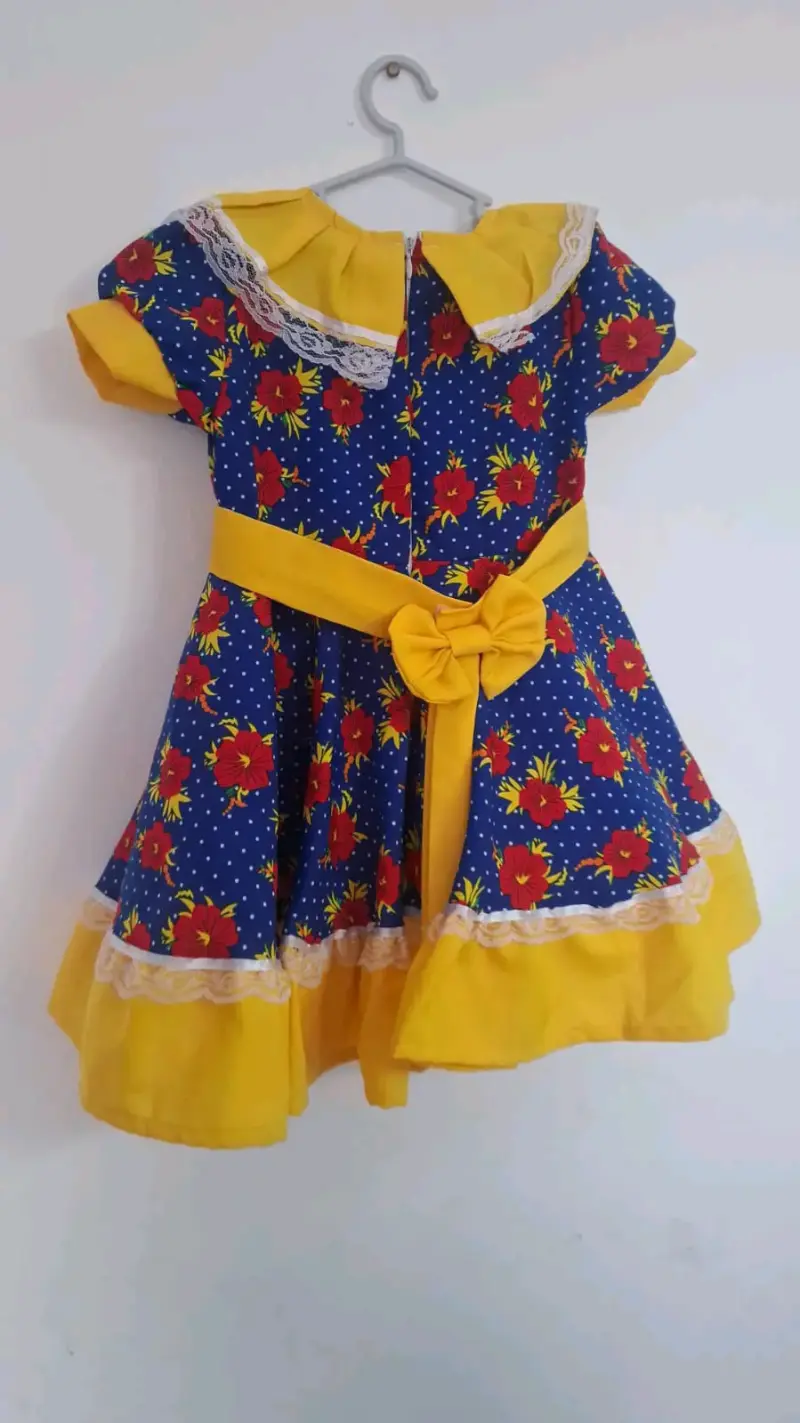 Vestido infantil colorido para 1 año - 2