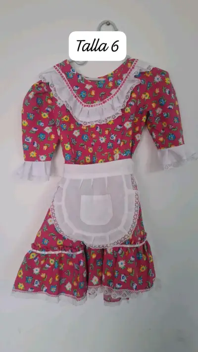 Vestido infantil colorido para 1 año - miniatura 5