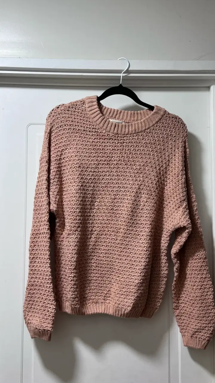 Suéter tejido rosa Universal Thread para mujer - 1