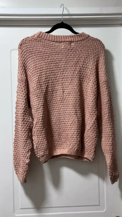Suéter tejido rosa Universal Thread para mujer - miniatura 2