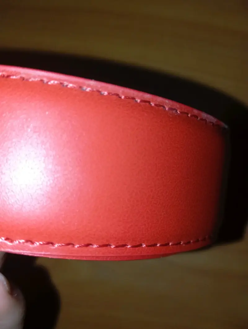 Cinturón rojo con hebilla Medusa Versace - 3