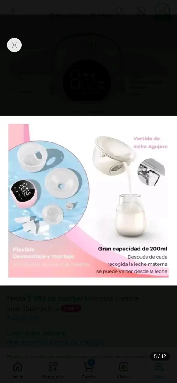 Extractor de Leche y bolsas de almacenamiento - 4