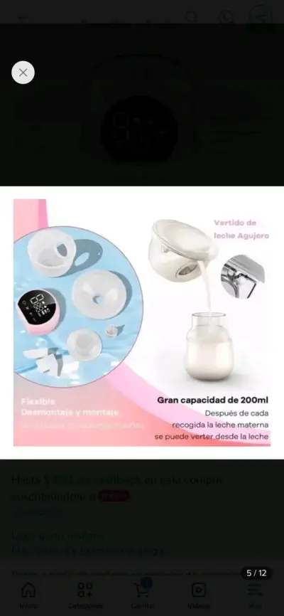 Extractor de Leche y bolsas de almacenamiento - miniatura 4
