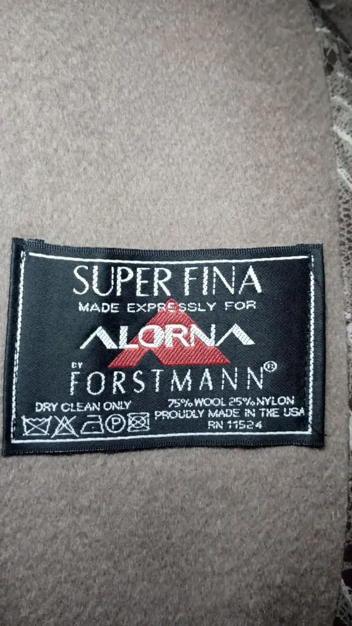 Abrigo de lana Alorna Forstmann beige - 3
