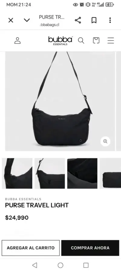 Bolso bandolera negro Bubba Essentials - miniatura 6