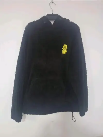 Polerón de felpa negro con capucha Smiley x H&M - miniatura 1