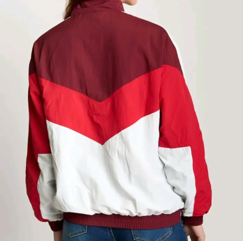 Chaqueta Rompevientos Tricolor para Mujer - 2