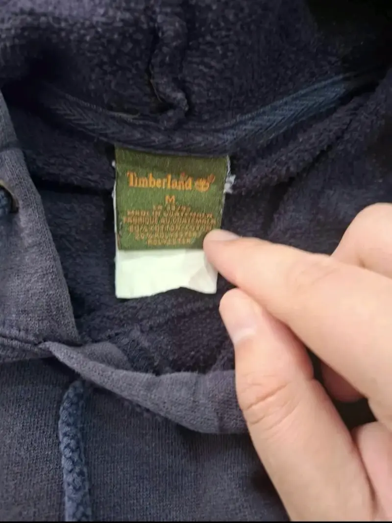 Polerón con capucha Timberland negro talla M - 4