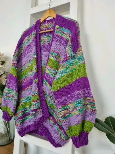 Chaleco de Lana Multicolor para Mujer - miniatura 1
