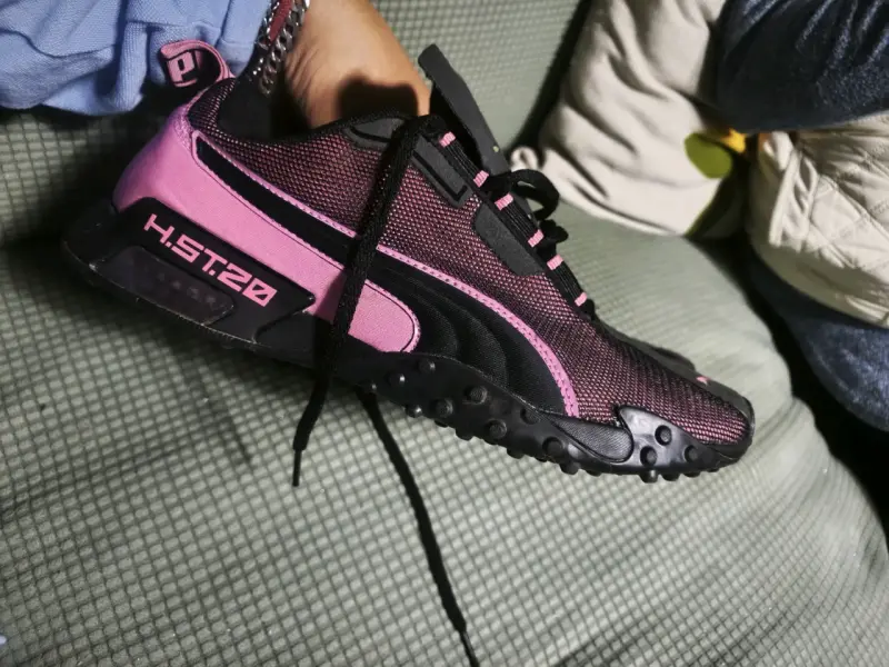 Zapatillas deportivas Puma H.ST.20 negras y rosadas - 3
