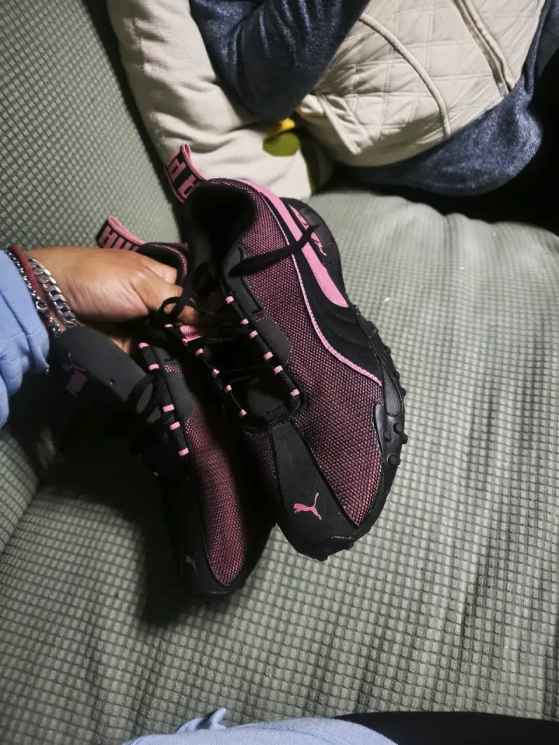 Zapatillas deportivas Puma H.ST.20 negras y rosadas - 6