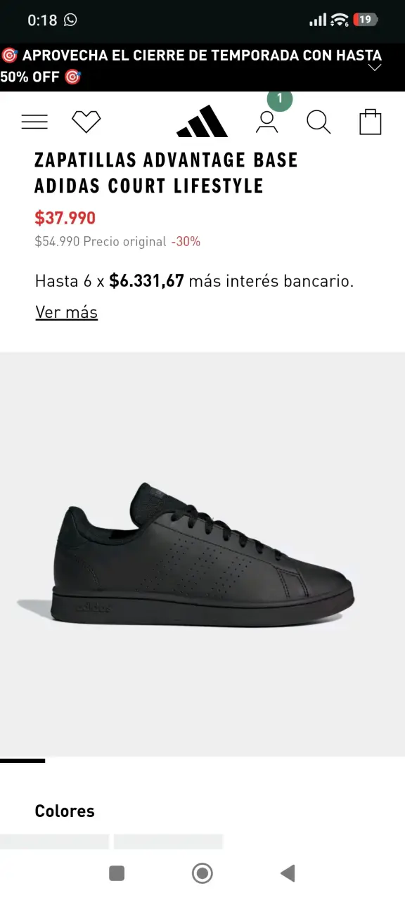 Zapatillas negras Adidas casuales para hombre - 5