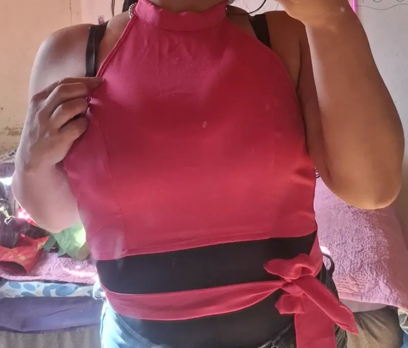 Conjunto de dos piezas rosado para mujer - 5