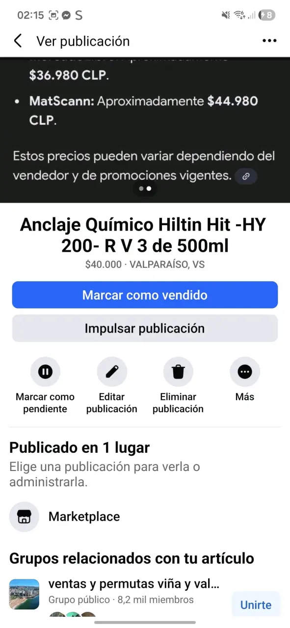 Anclaje químico Hilti 200 -R v 3 de 500 ml - 3
