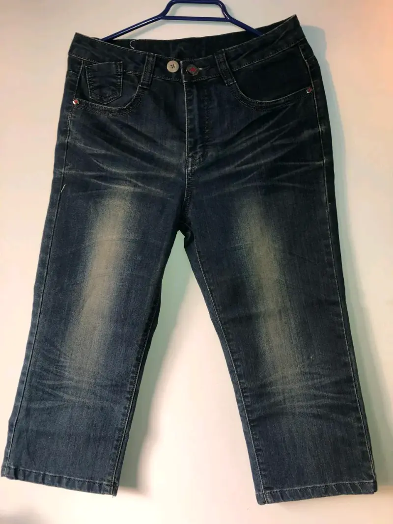 Jeans de mezclilla azul para mujer - 1