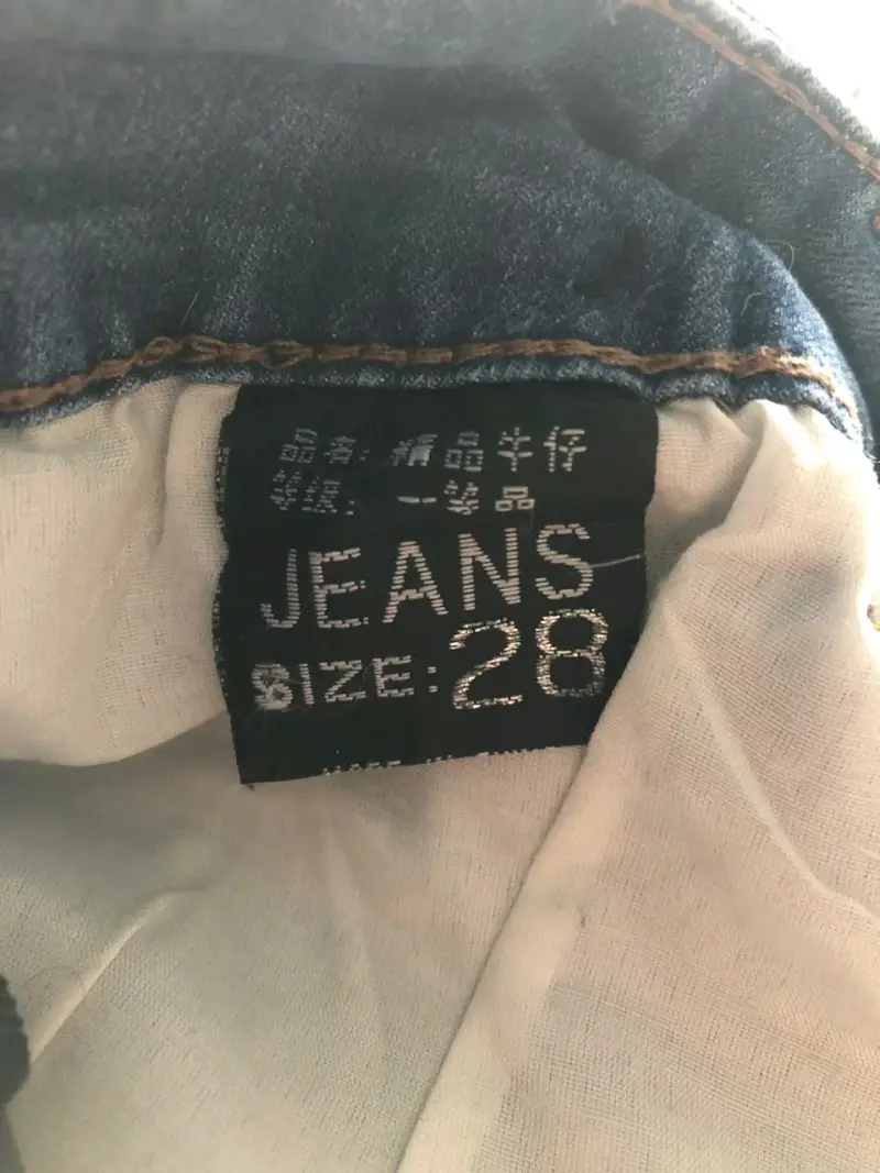 Jeans de mezclilla azul talla 28 - 3