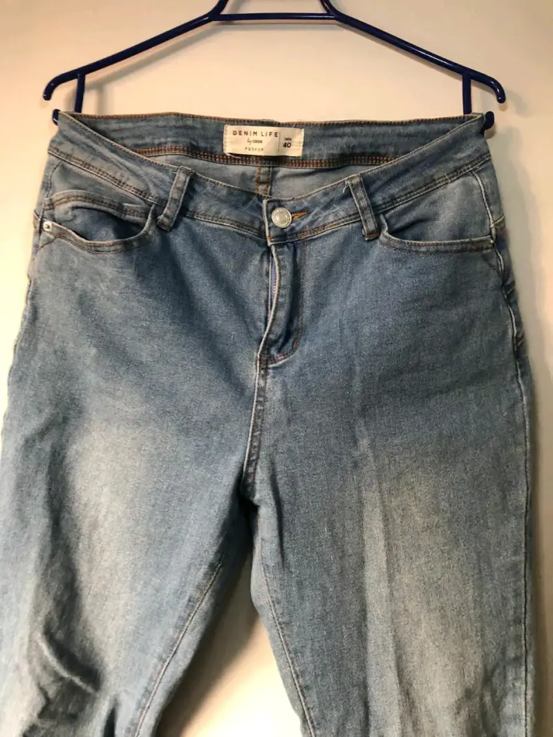 Jeans PushUp Denim Life Talla 40 Azul Claro - 1