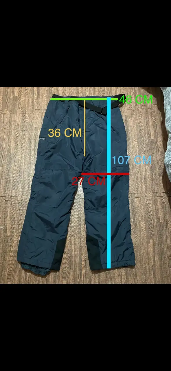 Pantalones de nieve Columbia para hombre Talla L - 6