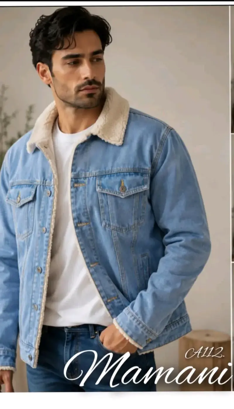 Chaqueta de mezclilla con forro de lana Mamani
